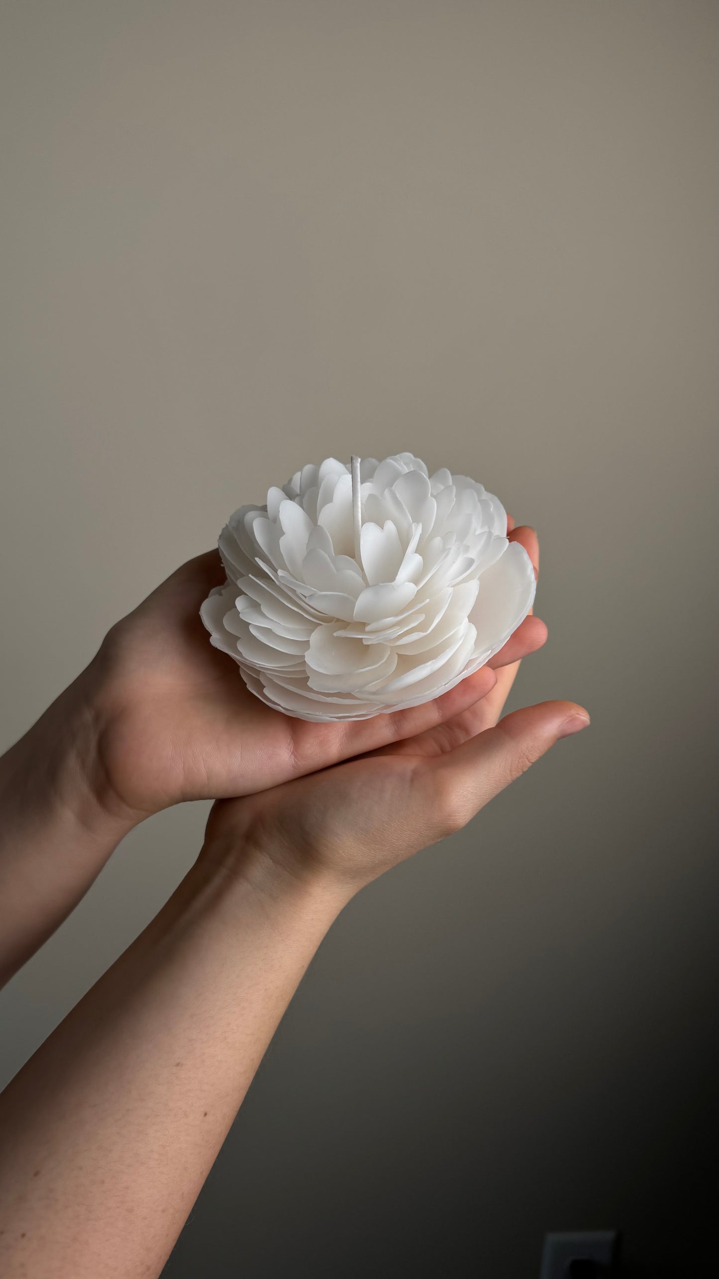 Peony Flower Candle