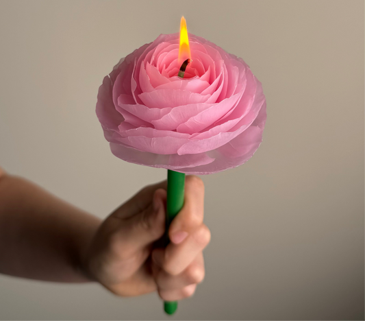 Ranunculus Flower Candle
