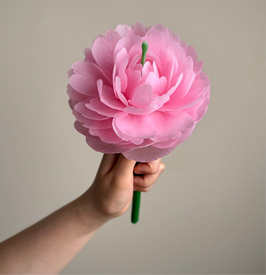 Peony Flower Candle