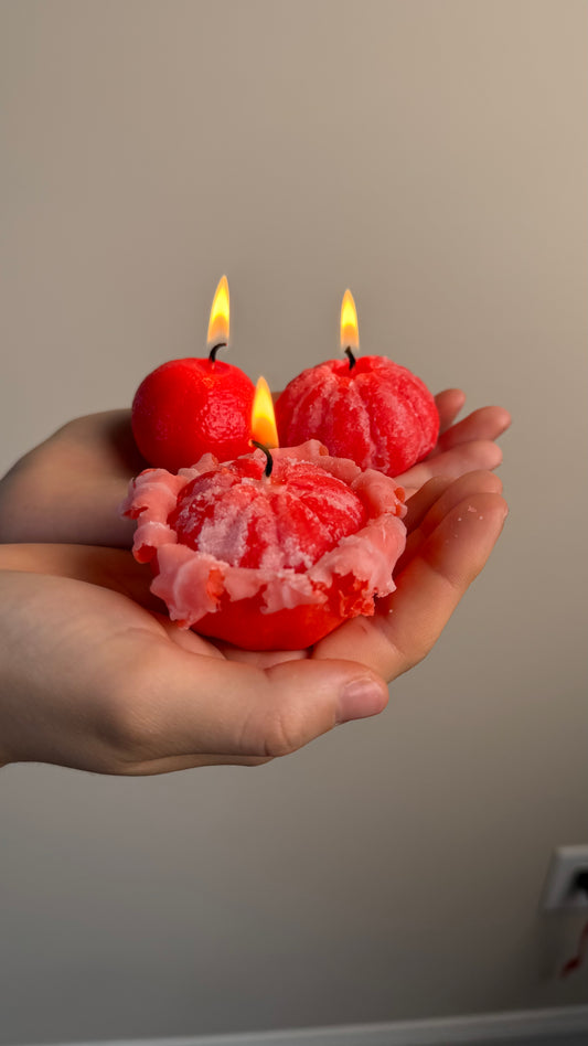 Candle Set – Citrus Tangerines (3 pcs)