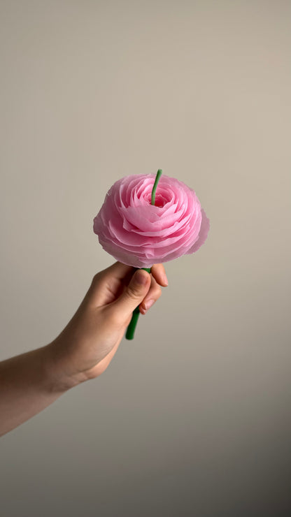 Ranunculus Flower Candle