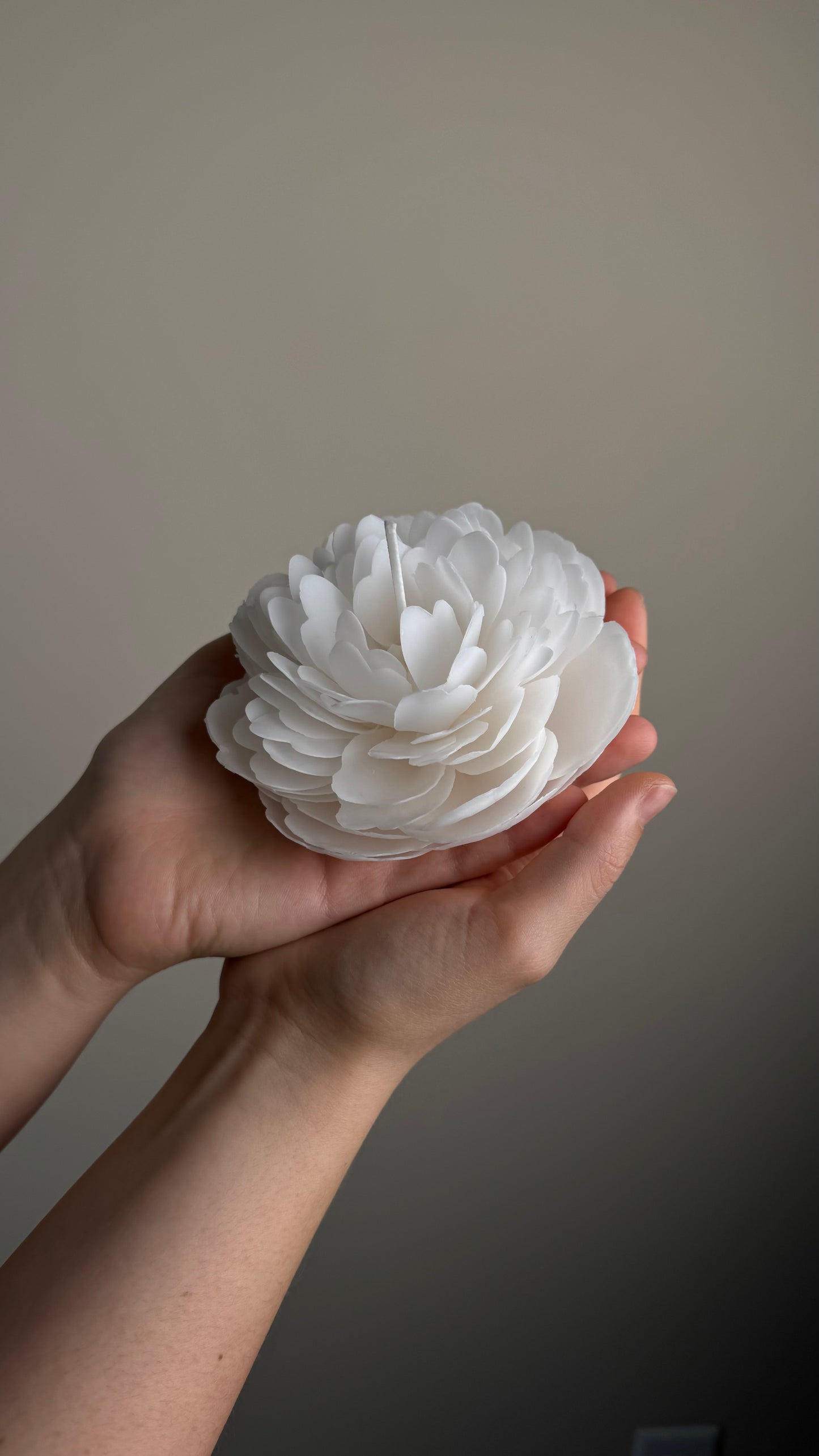 Peony Flower Candle