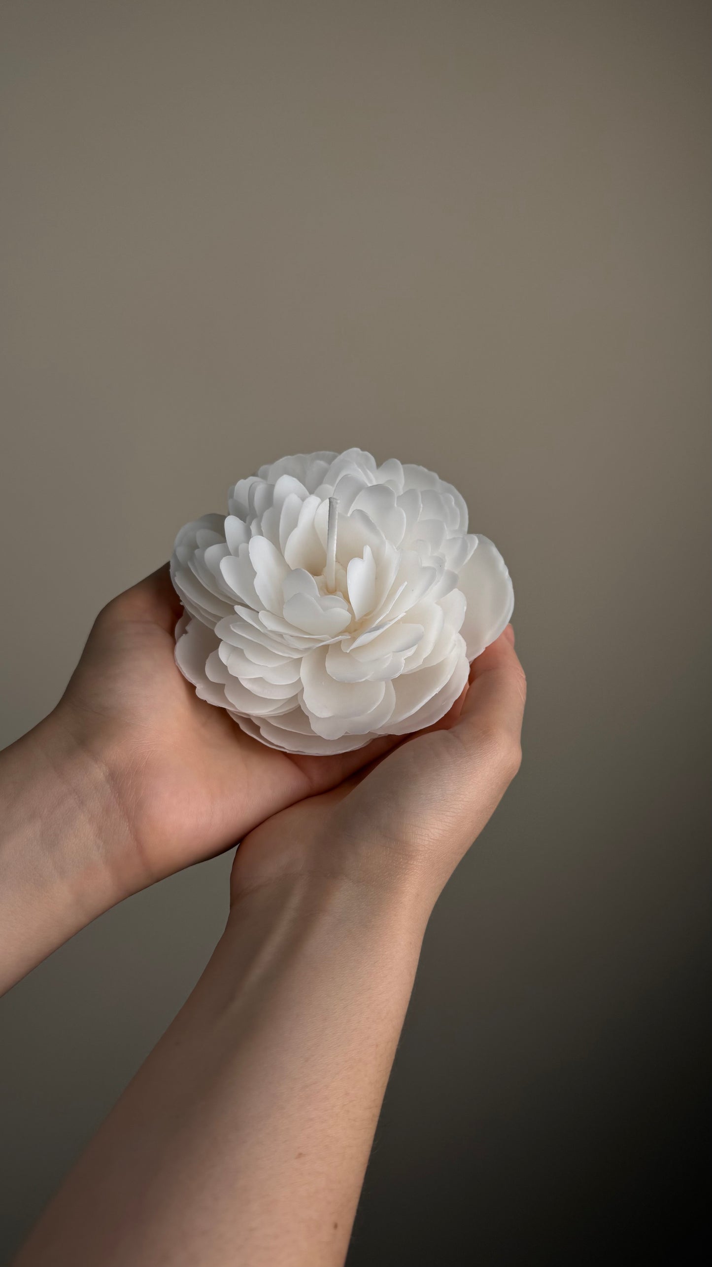 Peony Flower Candle