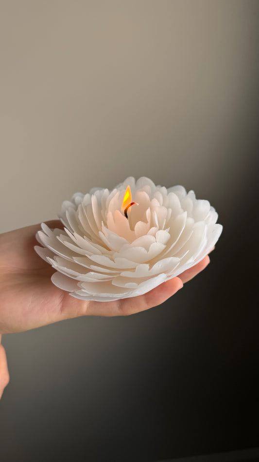 Peony Flower Candle
