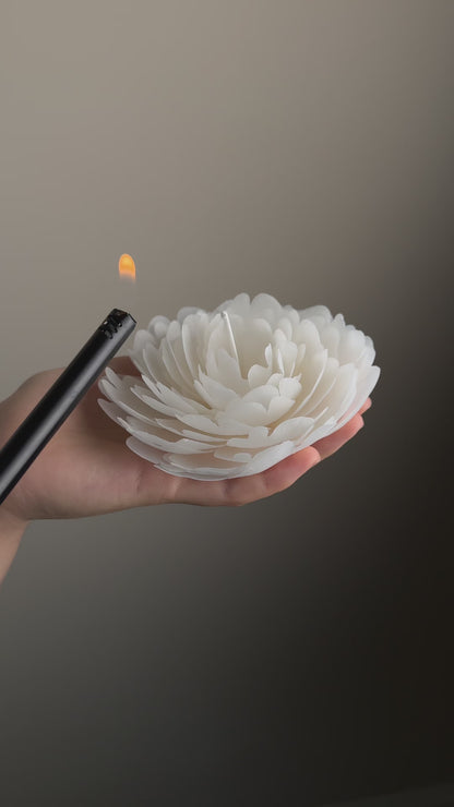 Peony Flower Candle